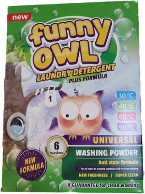 Funny Owl засіб мийний для прання порошкоподібний UNIVERSAL, 420 г 000000456 фото