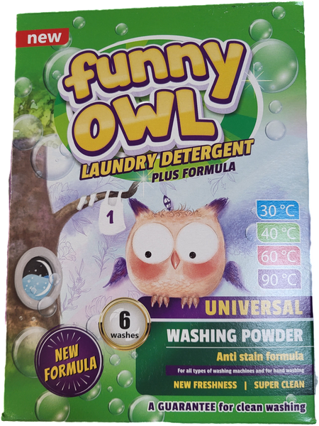 Funny Owl засіб мийний для прання порошкоподібний UNIVERSAL, 420 г 000000456 фото