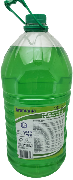 Aromania, засіб для миття посуду, 4,95 л, з аром лимону 000000432 фото